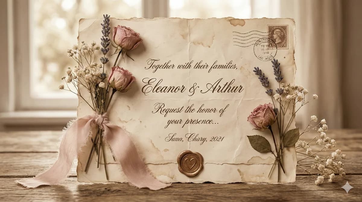 홍길동 & 김영희 청첩장